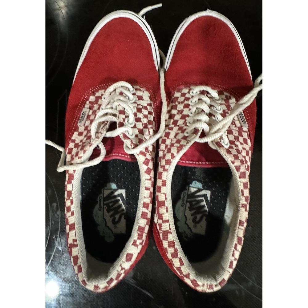 Vans sneaker Comfycush Red /white 9.5 Men's/11 Women's Preowned No Box